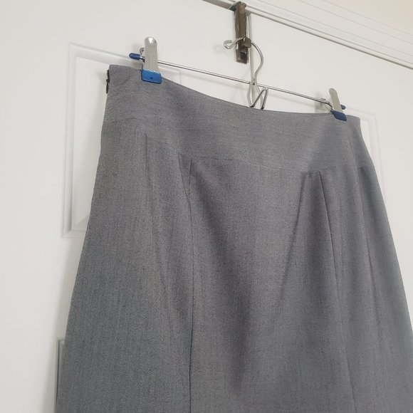 Anne Klein Gray Skirt - Pencil/A-line- Size 8 - Picture 6 of 15